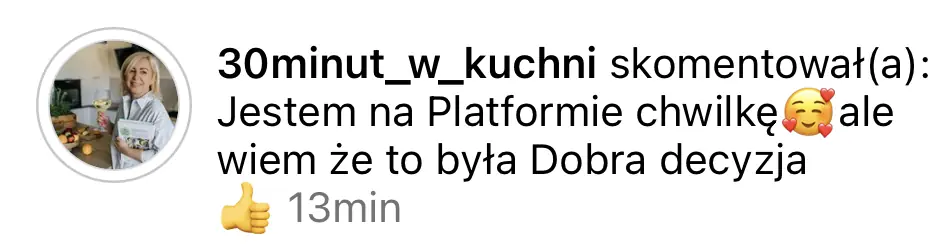 Opinia klientki platformy #WyróżnijSię 14