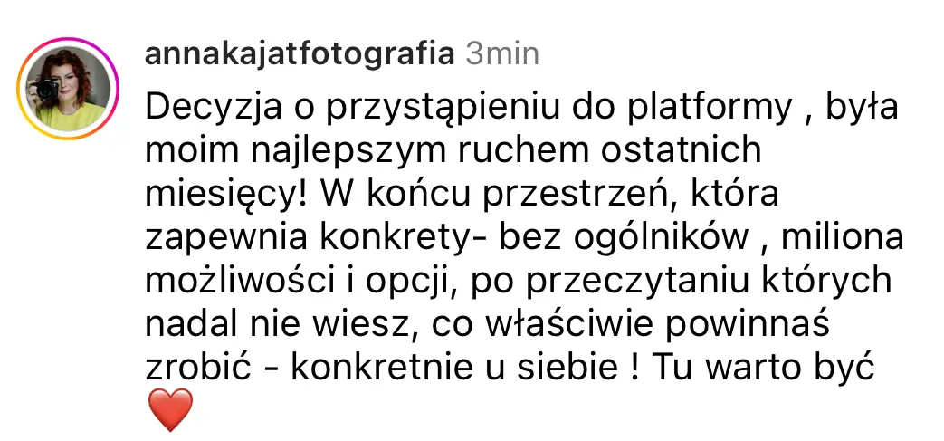 Opinia klientki platformy #WyróżnijSię 10