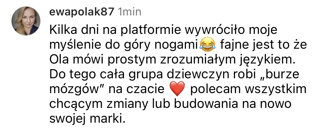 Opinia klientki platformy #WyróżnijSię