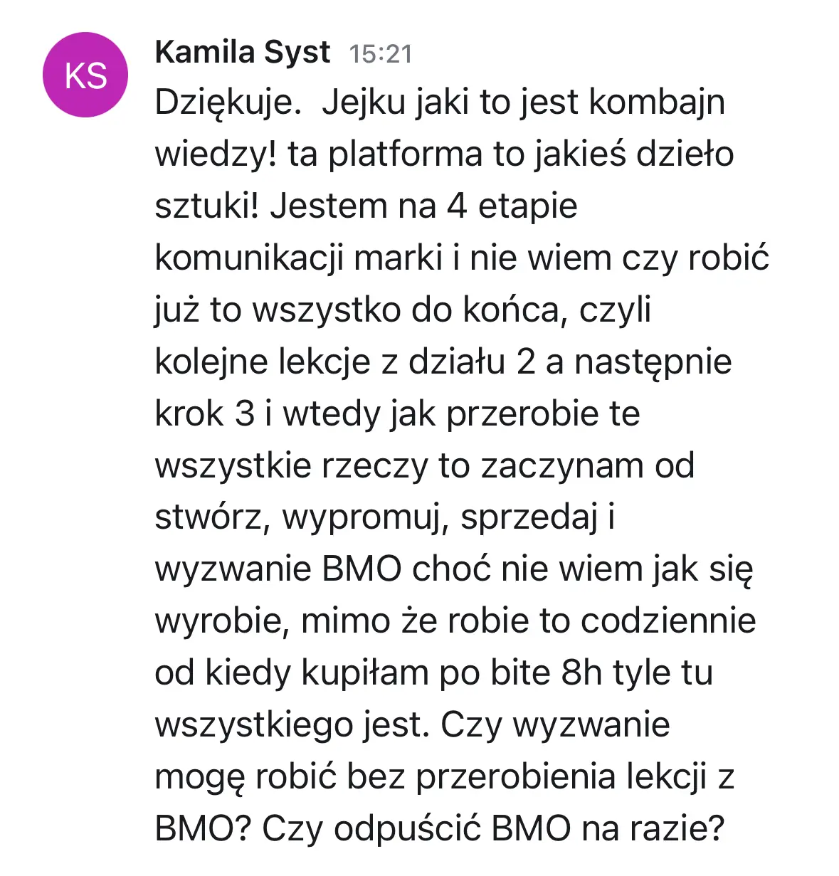Opinia klientki platformy #WyróżnijSię 16