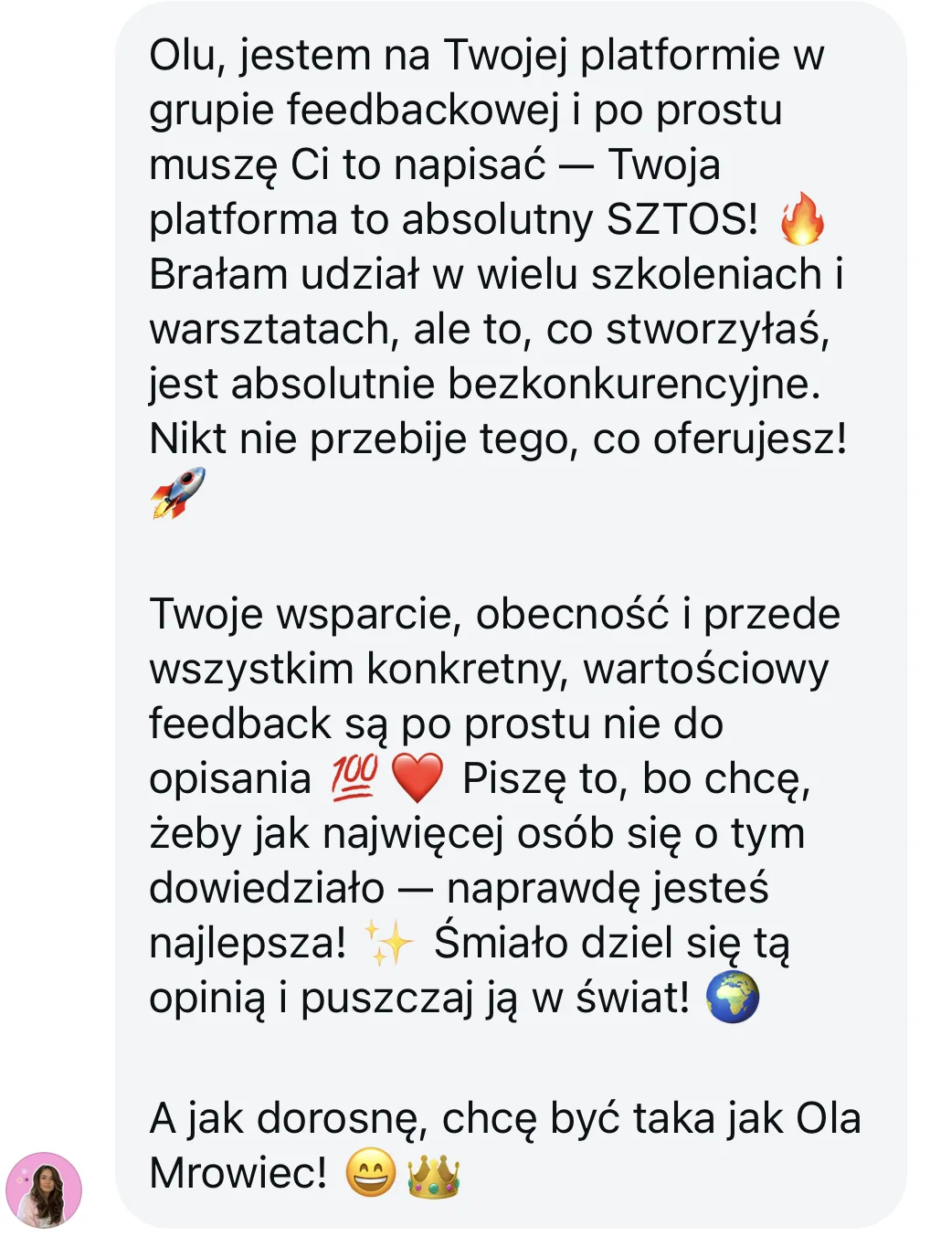 Opinia klientki platformy #WyróżnijSię