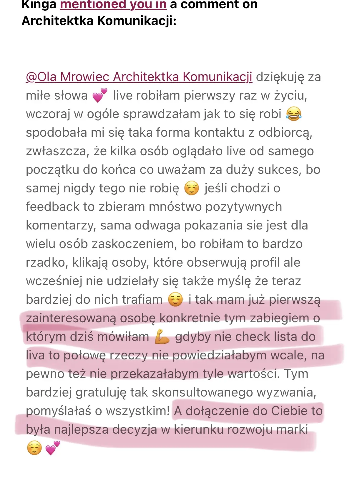 Opinia klientki platformy #WyróżnijSię