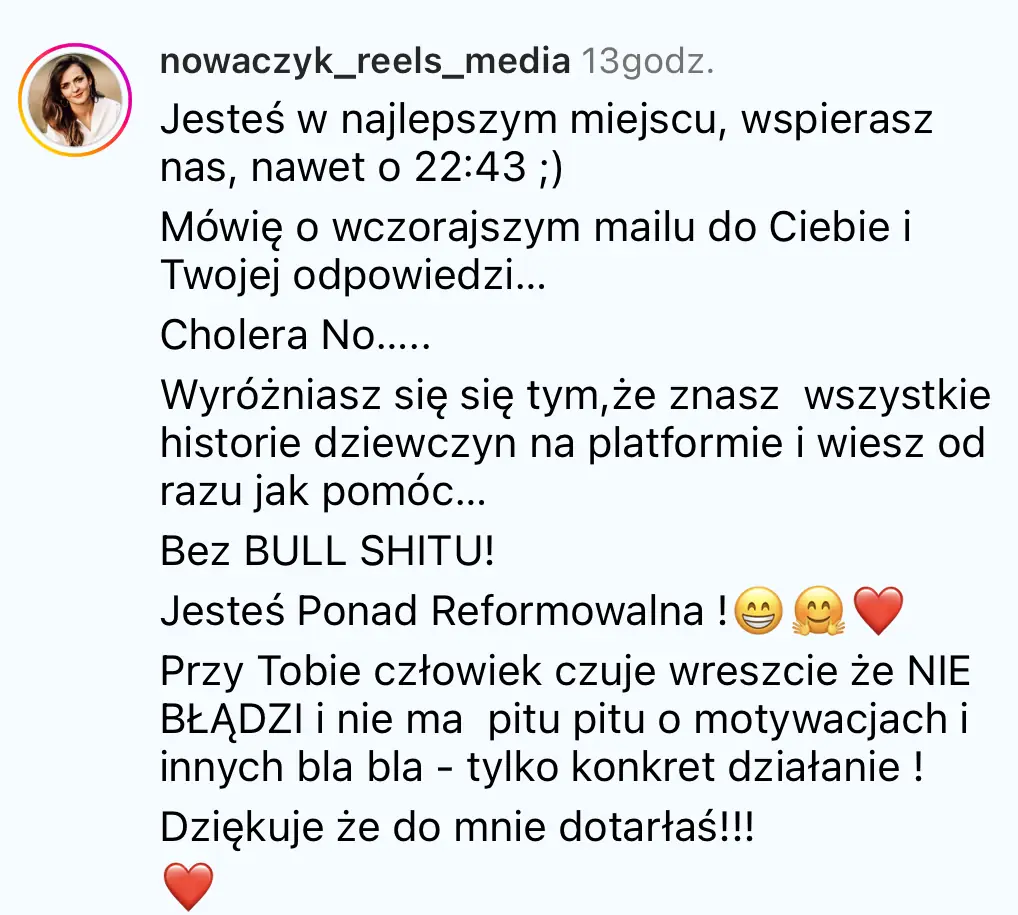 Opinia klientki platformy #WyróżnijSię 6