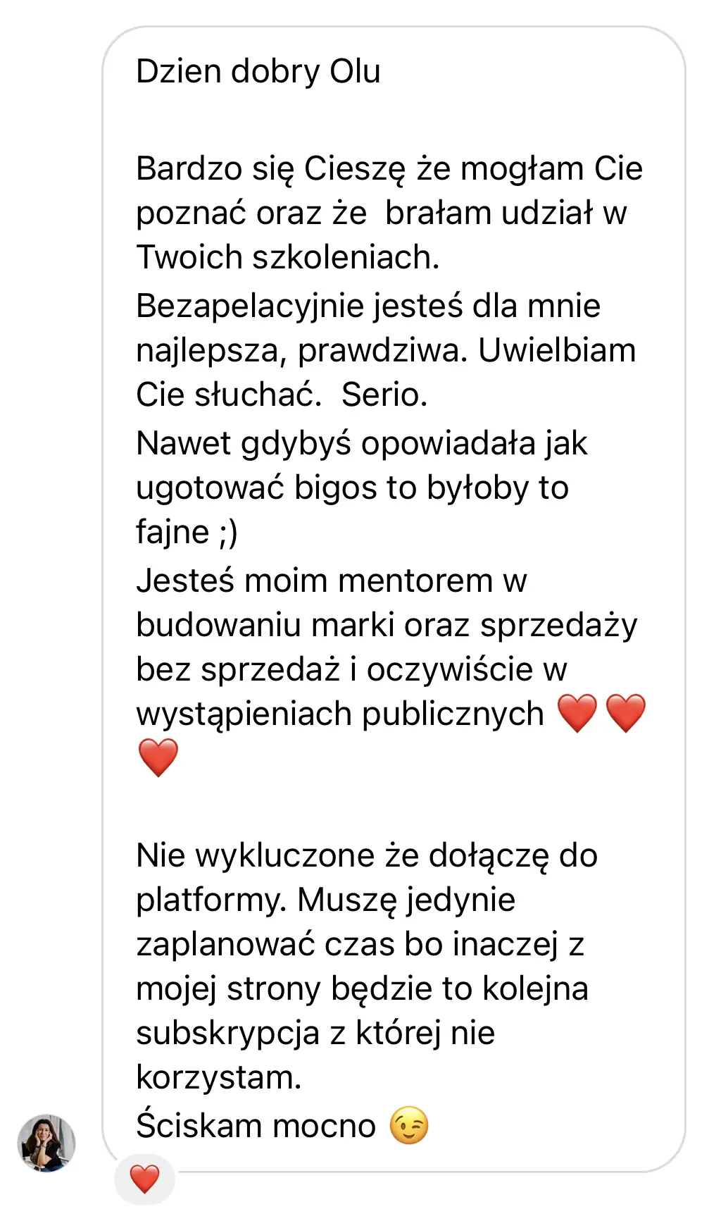 Opinia klientki platformy #WyróżnijSię 7