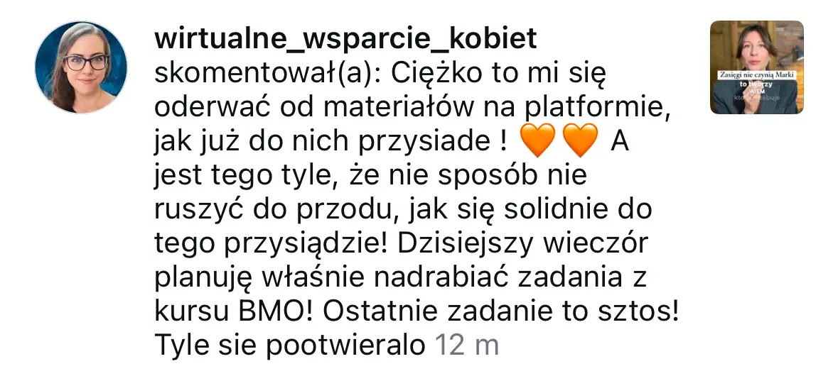 Opinia klientki platformy #WyróżnijSię