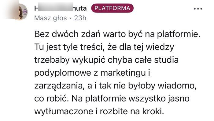 Opinia Hani o platformie #WyróżnijSię